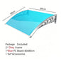 Door Window Awning Big Size PC Board Cover Outdoor Patio Canopy Sun Shelter Window Eaves Rain Cover Awning Aluminum Pergola