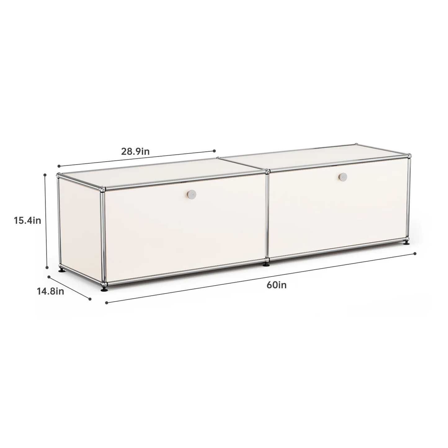 Modern Storage Cabinet Versatile Free-Standing Organizer for Living Room Bedroom and Home Office Bookshelf