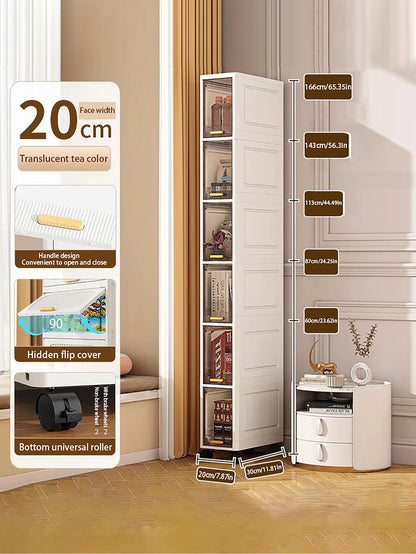 Gap storage cabinet, multi-functional ultra-thin organizer-suitable for kitchen and bathroom gaps, storage cabinet, home storage
