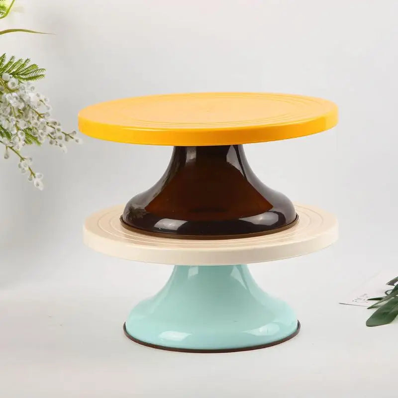 10Inch Pastry Turntable Cake Stand ABS Pastry Rotating Tray Decorating Supplies