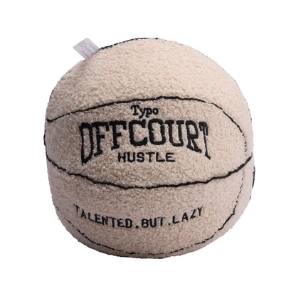 25CM Offcourt Basketball Plush Pillow Soft and Trendy Basketball Plush Toy Children Birthday Boyfriend Gifts Home Decoration