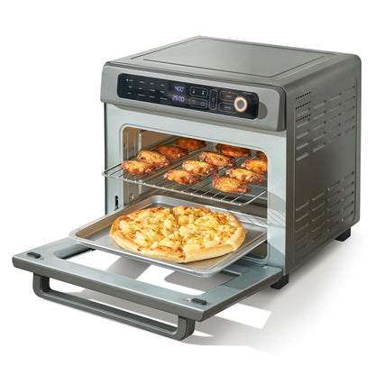 Air Fryer Toaster Oven 25L Convection Oven 1700W Stainless Steel Toaster Ovens Countertop Combo with Grill for Kitchen