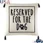 Decorative Throw Pillow Reserved Dog Soft Cozy Cushion Living Room Bedroom Pet Lovers 18x18 Durable Fabric Zip Closure