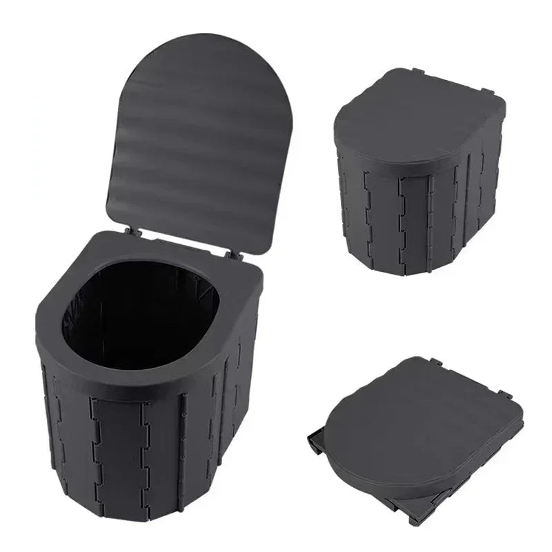 Outdoor Folding Toilet Portable Car Toilet Travel Self-driving Tour Camping Toilet Emergency Toilets for Adults Women Children