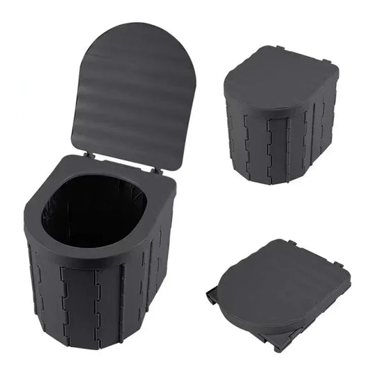 Outdoor Folding Toilet Portable Car Toilet Travel Self-driving Tour Camping Toilet Emergency Toilets for Adults Women Children