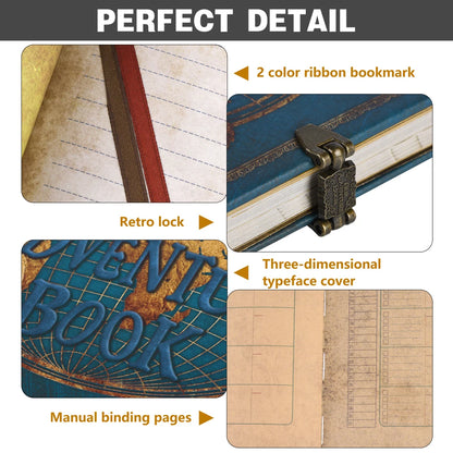 180 Page DIY Travel Photo Album Our Adventure Book Leather Retro Creative Anniversary Photo Album Wedding Guest Book Memory Gift