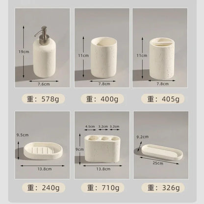 Bathroom Lotion Bottle Toothbrush Holder Tray Toiletry European Home Bathroom Products Hotel Electric Toothbrush Shelf