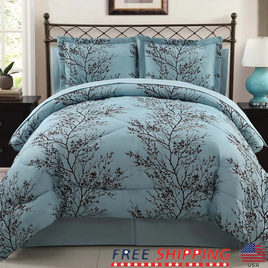 8-Piece Reversible Queen Comforter Set
