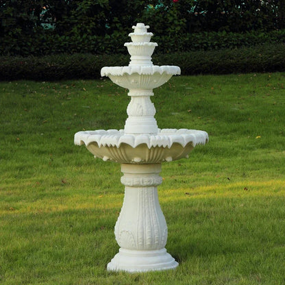 Outdoor garden, fish pond, water feature, courtyard floor-to-ceiling decoration Large European-style flowing water fountain,