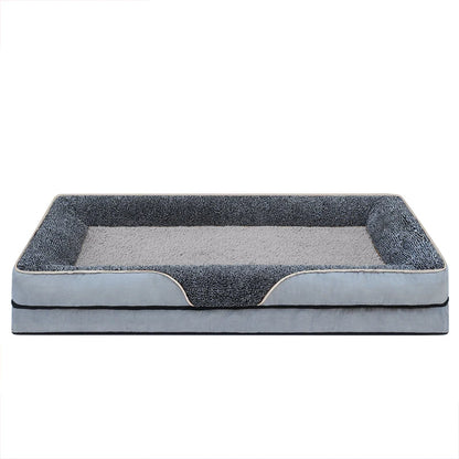 An oversized dog bed removable washable for all seasons, pet bed sofa, comfortable and soft cat sofa bed with raised edges,