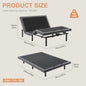 Electric Queen Size Bed Ergonomic Adjustable Bed Frame with Wireless Remote Zero Gravity Bed with 2 USB Ports For Bed Room