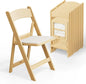 .Resin Folding Chairs with Cushion, Foldable Plastic Chair with Comfortable Padded Seats, Perfect for Event Party Indoor Out