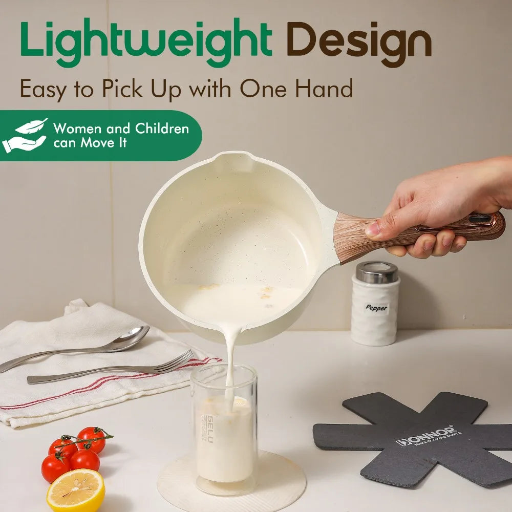 Ceramic Cookware Sets Pots and Pans Set Nonstick  Induction Cookware Kitchen Cooking Set with Frying Pans Set