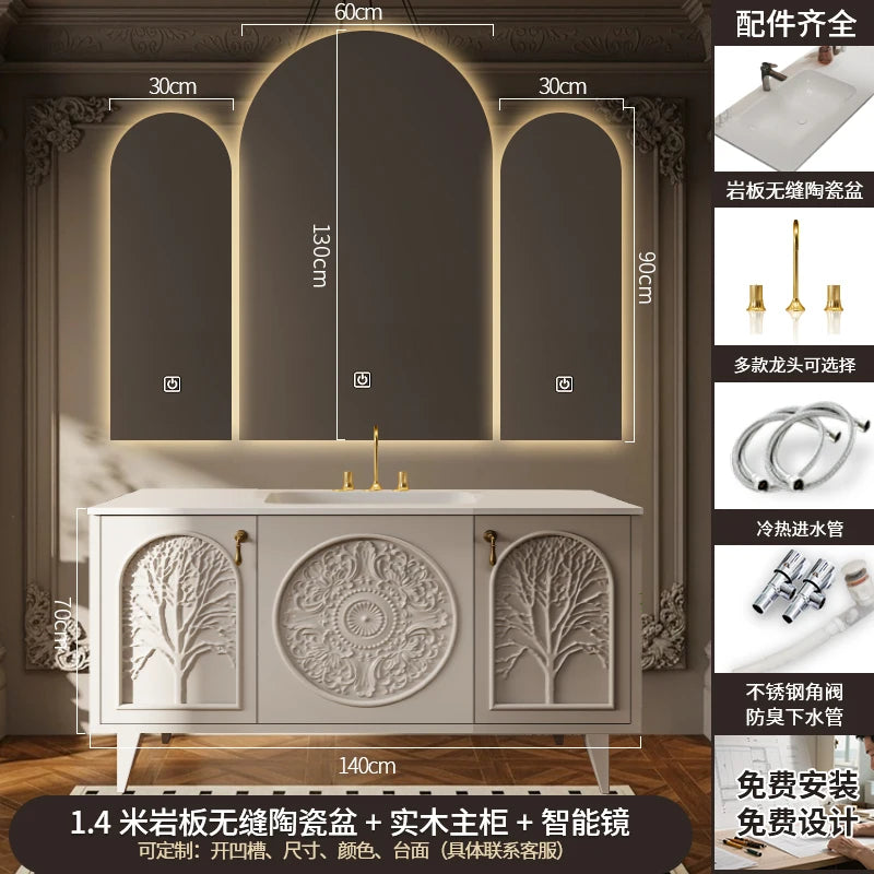 Luxury Skincare Bathroom Cabinet Over Dressers Organizer Mirror Storage Cupboard Perfume Vanity Archivadores Trendy Furniture