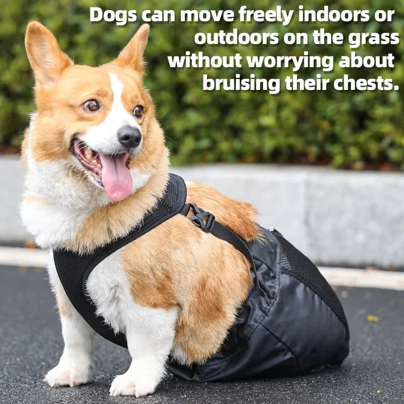 Pet Drag Bag Dragging Recovery Carrier Bag Wheelchair Adjustable Protective Back Leg Drag Bag For Pet Owners Injured Dogs