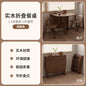Dark Folding Dining Tables Slim Provincial Chic Modern Dining Tables Retro Mid Century Mesa Comedor Plegables Furniture For Home