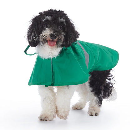 Fashionable Reflective Pet Dog Raincoat Cute Animal Raincoat Pet Hooded Waterproof Jacket Clothes Dog Clothes for Big Dogs