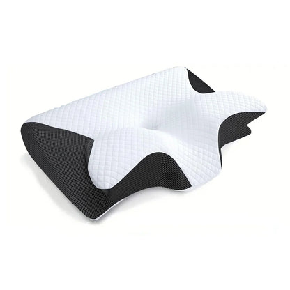 1pc Memory Foam Cervical Pillow, 2 in 1 Ergonomic Contour Orthopedic Pillow for Neck Pain, Contoured Support Pillows