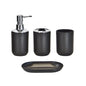 Luxury Bathroom Set Multipurpose Soap Dispenser Toothbrush Holder Toilet Brush Trash Can Soap Dish Home Bathroom Set 4/6pcs Pack