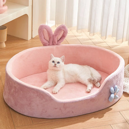 Detachable Pet Bed  Washable Dog Sleeping Bed Soft Comfortable Warm Cat Bed for Four Seasons Soft Pet Bed