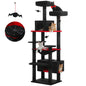 Large Cat Tree and Tower for Indoor Cats With Sisal-Covered Scratching Posts Spacious Hammock Padded Perches and Condos Cat Toys