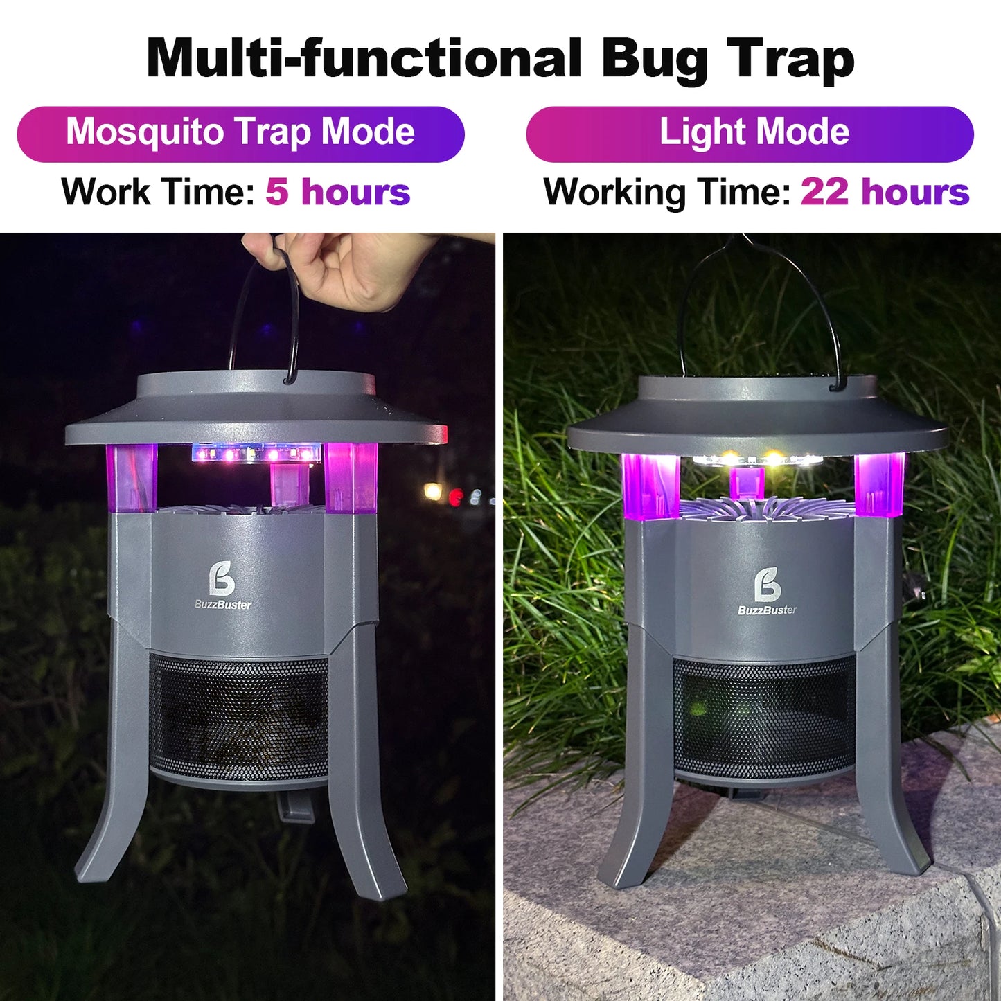 Bug Zapper Outdoor,, Electric Fly Zapper, Mosquito Killer, Fly Traps ,Flying Insects  Indoor Outdoor