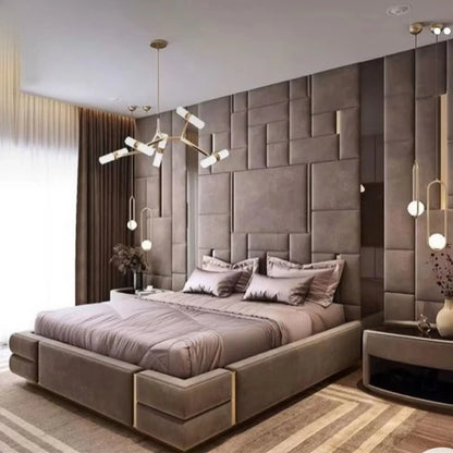 Italian Luxury Bed Manufacturer Customization Luxury Bed Room Set Headboard Headboard Upholstered Cama De Casal Furniture Home