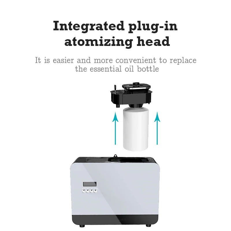 30000 Feet Aroma Diffuser Perfume Home Fragrance 800ML Capacity Essential Oil Air Purifier Metal Body 14W Power HVAC