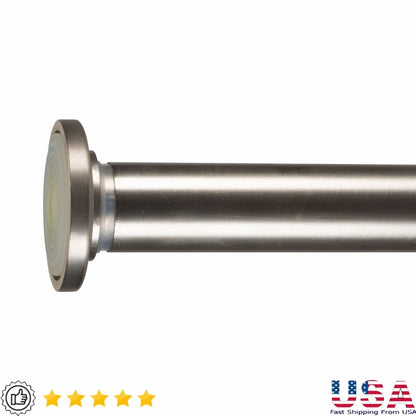 Adjustable Steel Curtain Tension Rod No Tools Installation Easy Extendable Shower Curtain Rod Secure Hold