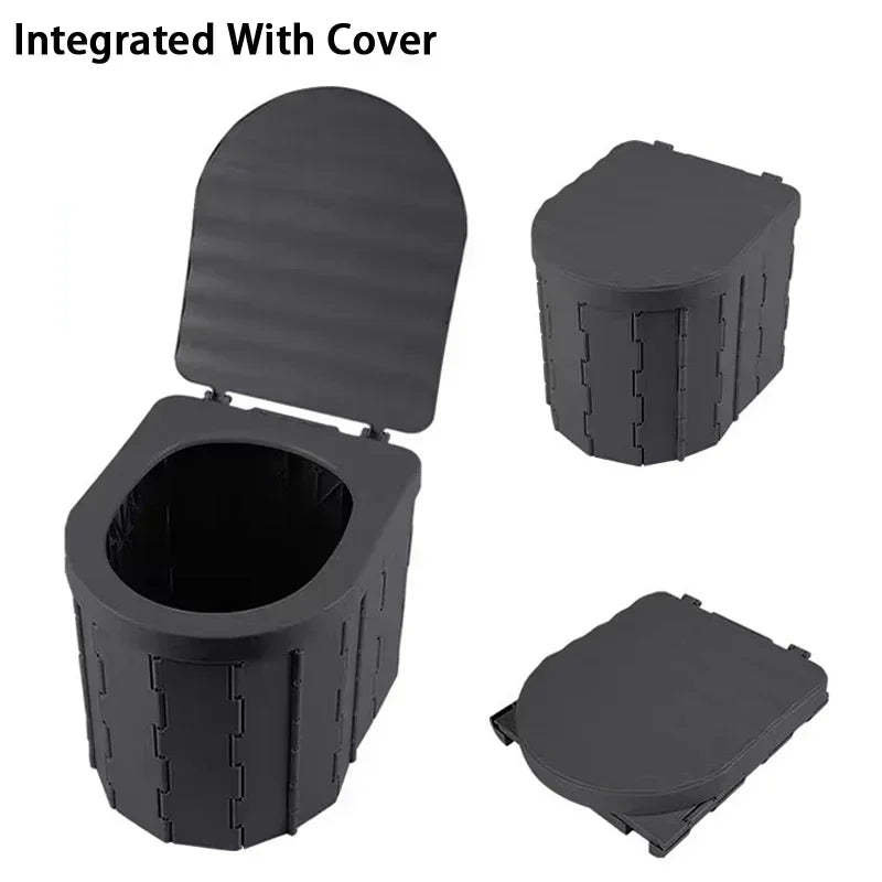 Outdoor Folding Toilet Portable Car Toilet Travel Self-driving Tour Camping Toilet Emergency Toilets for Adults Women Children
