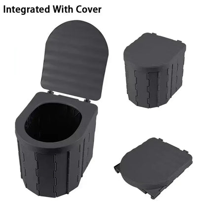 Outdoor Folding Toilet Portable Car Toilet Travel Self-driving Tour Camping Toilet Emergency Toilets for Adults Women Children