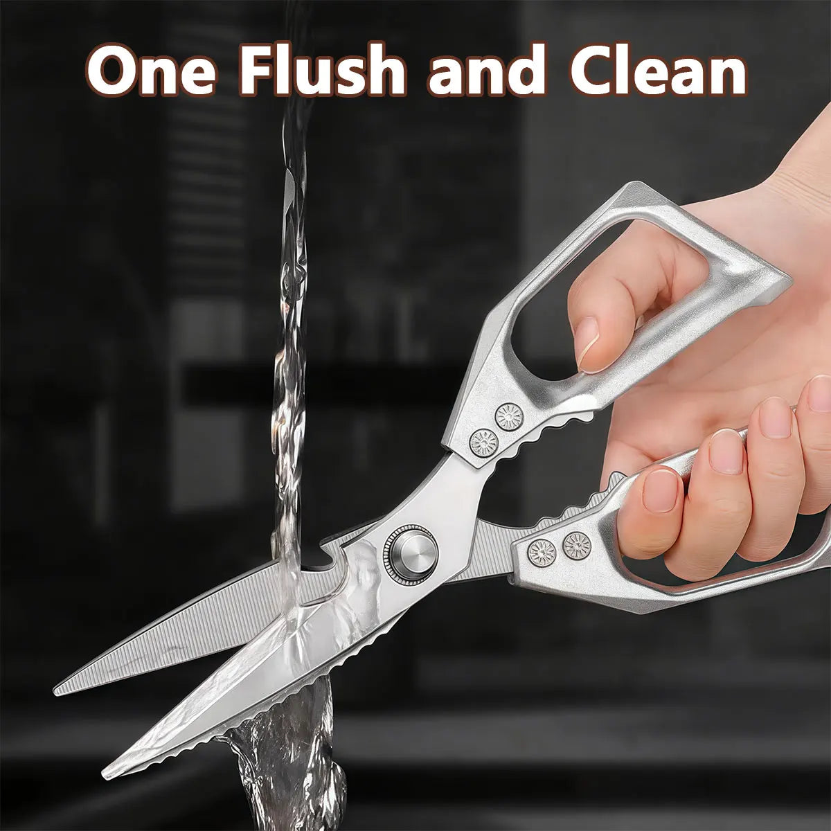 Stainless Steel Kitchen Shears Multifunctional Kitchen Tools Cutting Vegetables Meat Fish Food Scissors