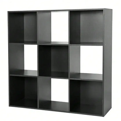 9 Cube Wooden 3 Tier Cabinet Storage Organizer Bookcase Shelving