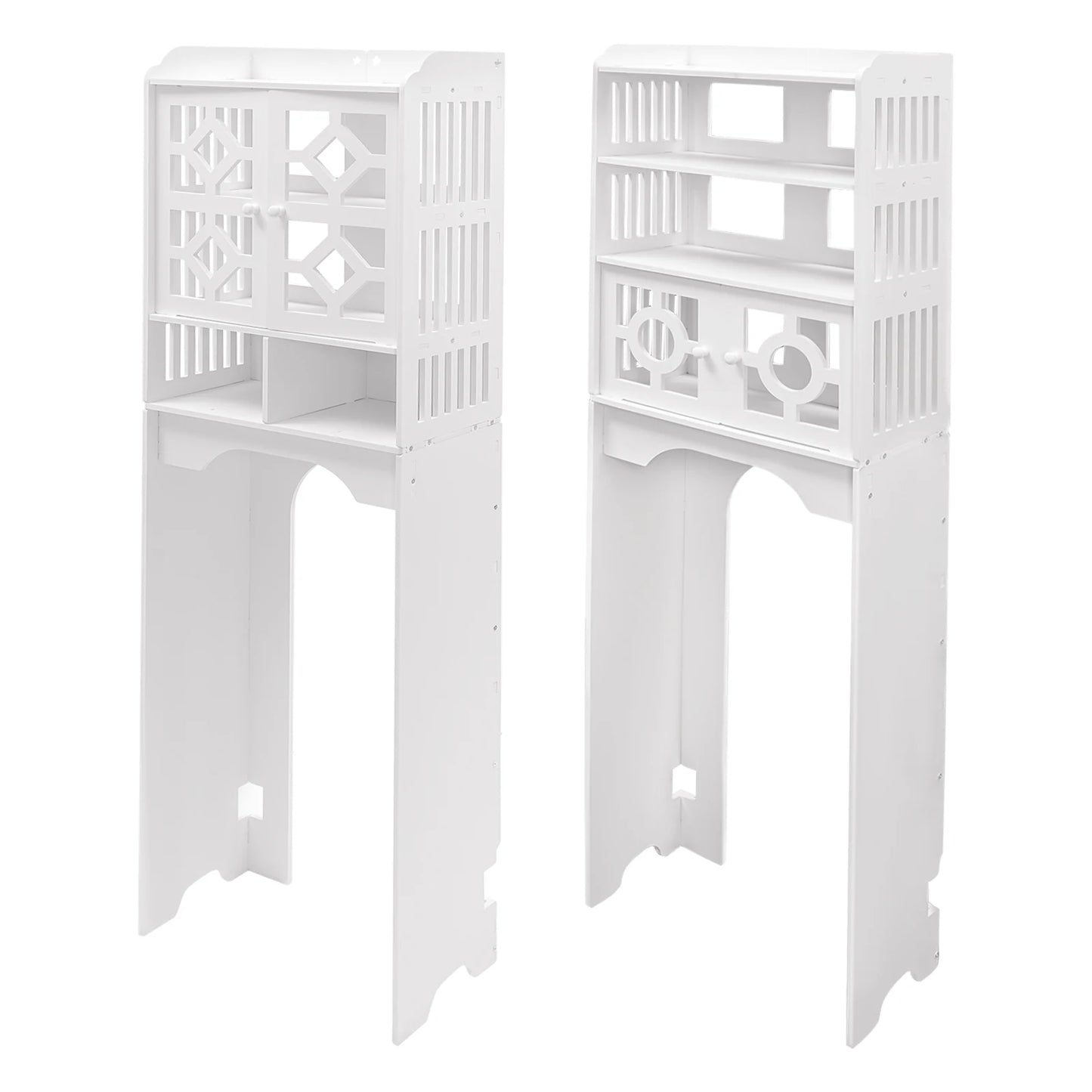 Bathroom Floor Cabinet 4 Tier Over The Toilet Storage Cabinet Bathroom Organizer 48x23x150cm