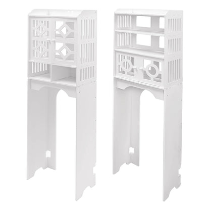 Bathroom Floor Cabinet 4 Tier Over The Toilet Storage Cabinet Bathroom Organizer 48x23x150cm