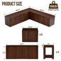 L Shaped Storage Bench, Modular Corner Dining Bench Seating, 63 Breakfast Nook Bench w Hidden Storage, Safety SoftClose Hinges,