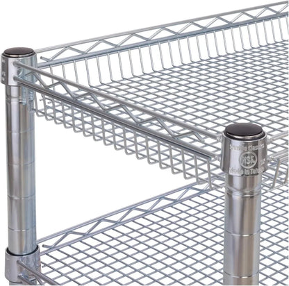 Heavy Duty Metal Rolling Utility Cart with Adjustable Shelves, Locking Wheels for Kitchen, Garage, Warehouse, Office