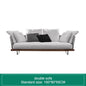 Nordic Outdoor Patio Furniture Set, 3-Piece Wicker Sofa with Solid Wood Frame, Waterproof Sunproof for Garden Balcony