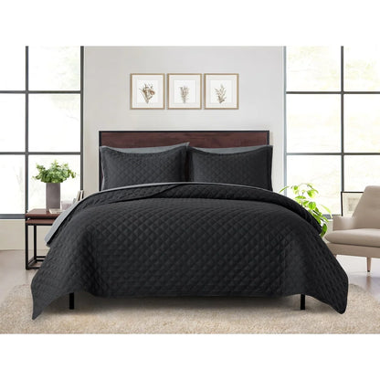 7 Piece King Reversible Quilt Set with Coordinated Sheets