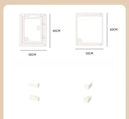 Transparent Pet Fence Indoor Small Dogs Enclosure Free Combination Anti-Escape Puppy Playpen Sturdy Pet Barrier Cage with Door