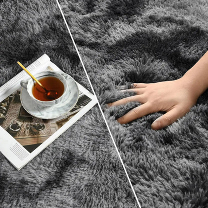Lochas Super Soft Plush Tie Dye Velvet Rugs for Home Decor