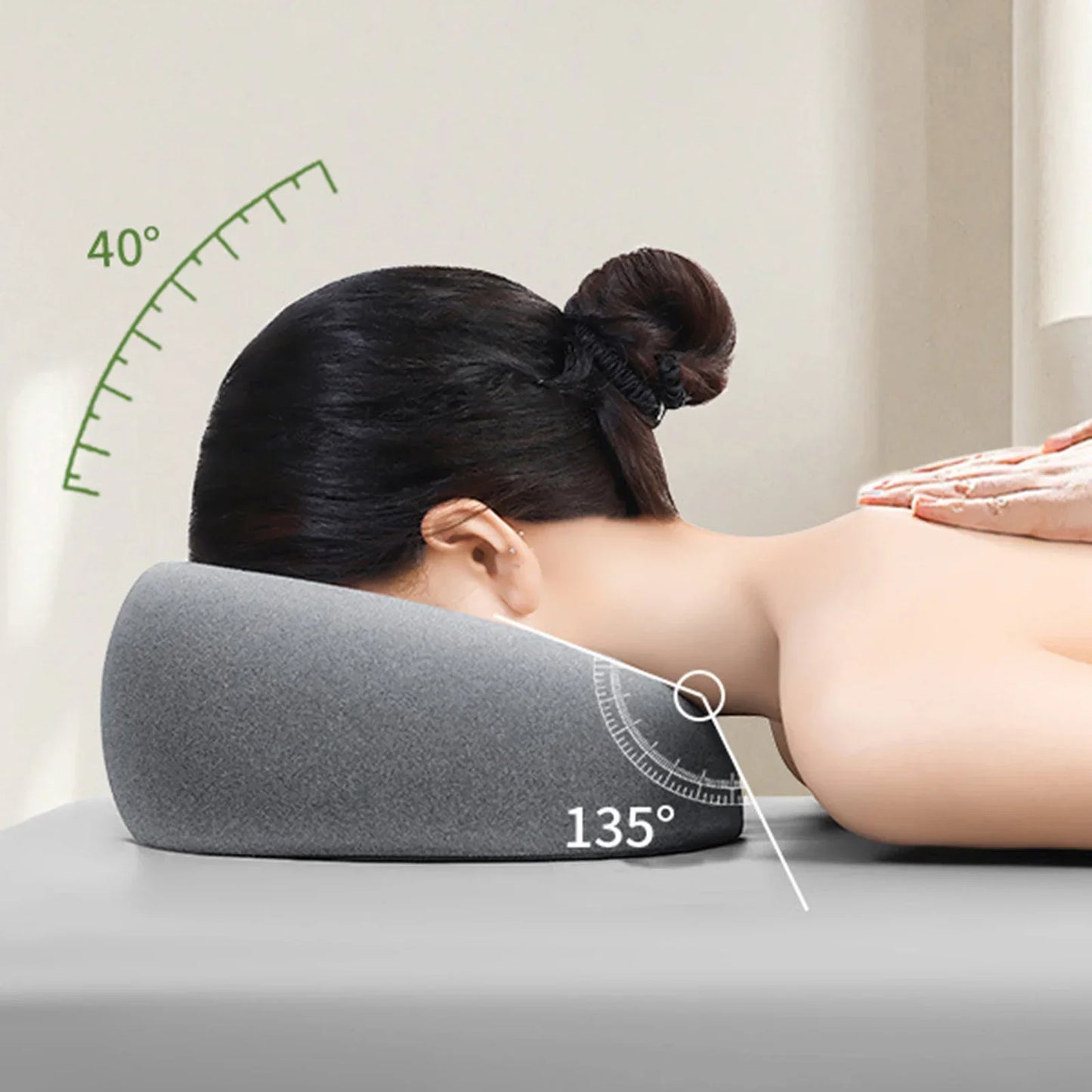 Face Down Pillow Desk Nap Pillow Prone Resting Comfort Memory Foam Ergonomics Home Massage Headrest