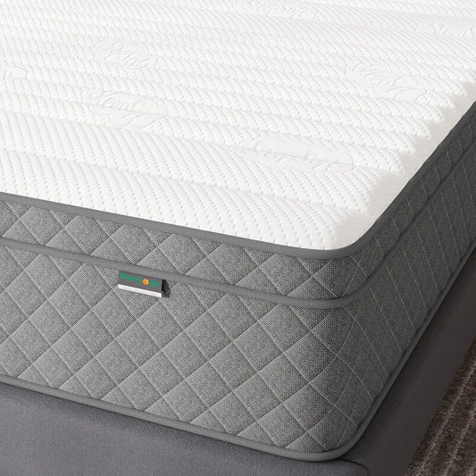 Full Mattress, 12 Inch Hybrid Double Mattress with Cooling Gel Memory Foam and Pocket Springs, CertiPUR-US Certified, Medium Fir