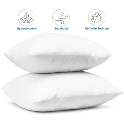 Plush Microfiber Square 26x26 Inch Throw Pillow with Inserts