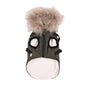 Winter Pet Dog Jacket With Harness Warm Dog Clothes Waterproof Hooded Coat for Small Medium Dogs