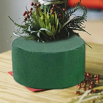 6PCS Green Floral Foam Round Floral Brick Blocks Artificial Flower DIY Flower Arrangement Kits