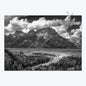 Ansel Adams Lithograph, Teton and Snake Rivers, Dogwood Flowers, Ansel Adams Half Dome, Mountains, Oak Street Landscape Poster,