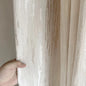 French Romantic Bronzing Geometric Texture Curtains 70% Shading Beige Window Drapes Rod -Hook  For Living Room Bedroom 1Piece