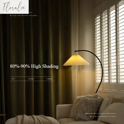 French Chenille Blackout Curtains for Living Room Bedroom Herringbone Pattern Modern Luxury Custom Size Window Drape