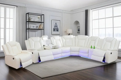 Hot salesLiving Room Furniture Reclining Sectional Sofa, Living Room Power Recliner Adjustable Sofa, Loveseat Chair with Storage